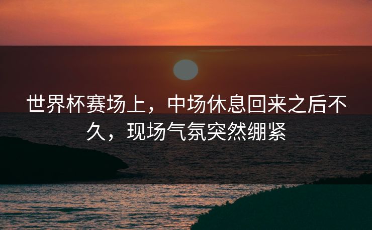 世界杯赛场上，中场休息回来之后不久，现场气氛突然绷紧