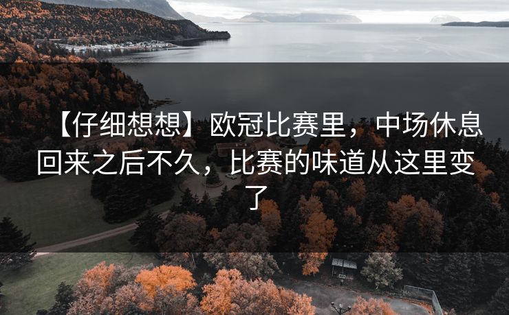 【仔细想想】欧冠比赛里，中场休息回来之后不久，比赛的味道从这里变了